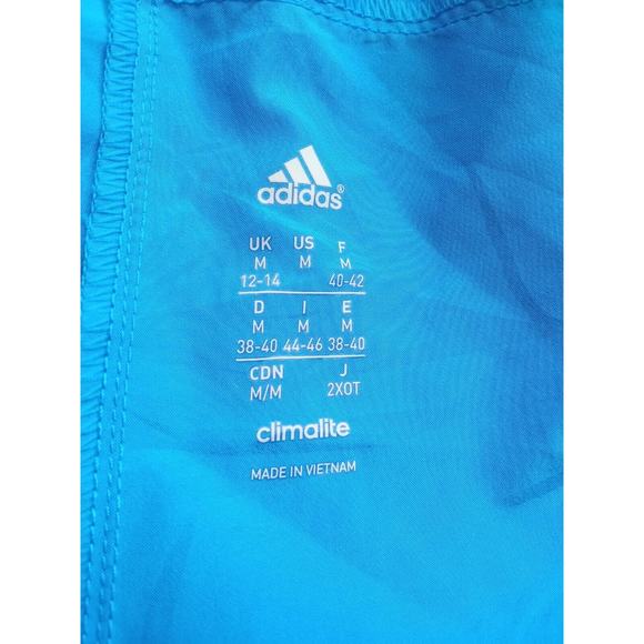Adidas Workout Shorts Women's Blue Climalite Athletic Running Gym Size Medium - Picture 5 of 7